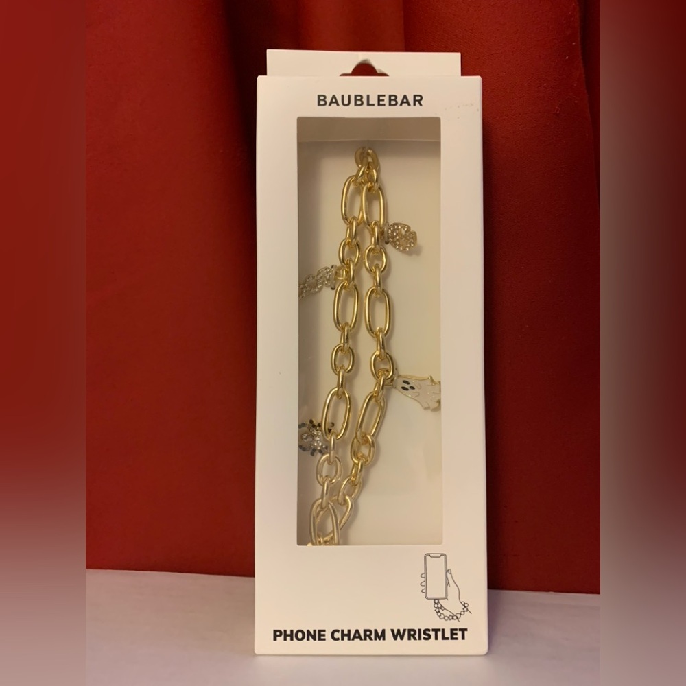 BaubleBar Halloween Gold Chain Phone Charm